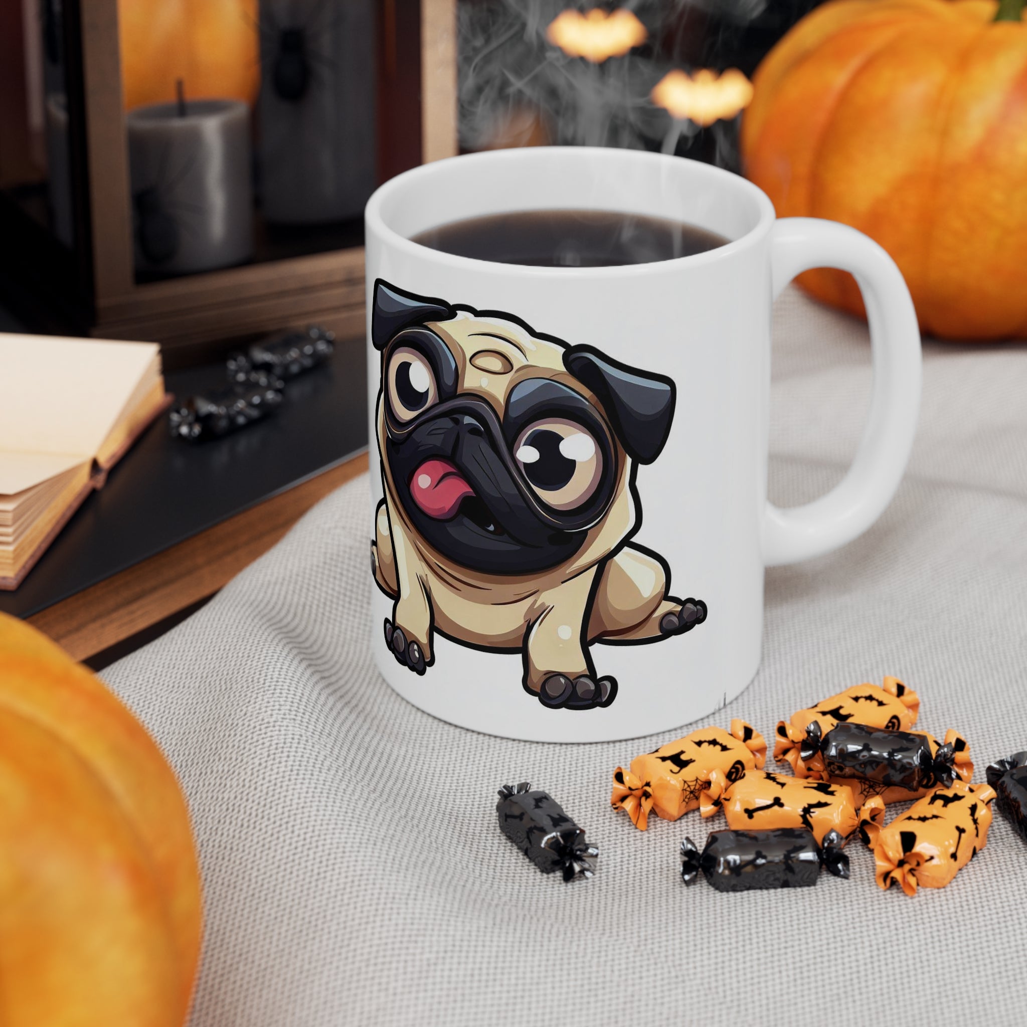 Ceramic Mug 11oz Adorable Pug