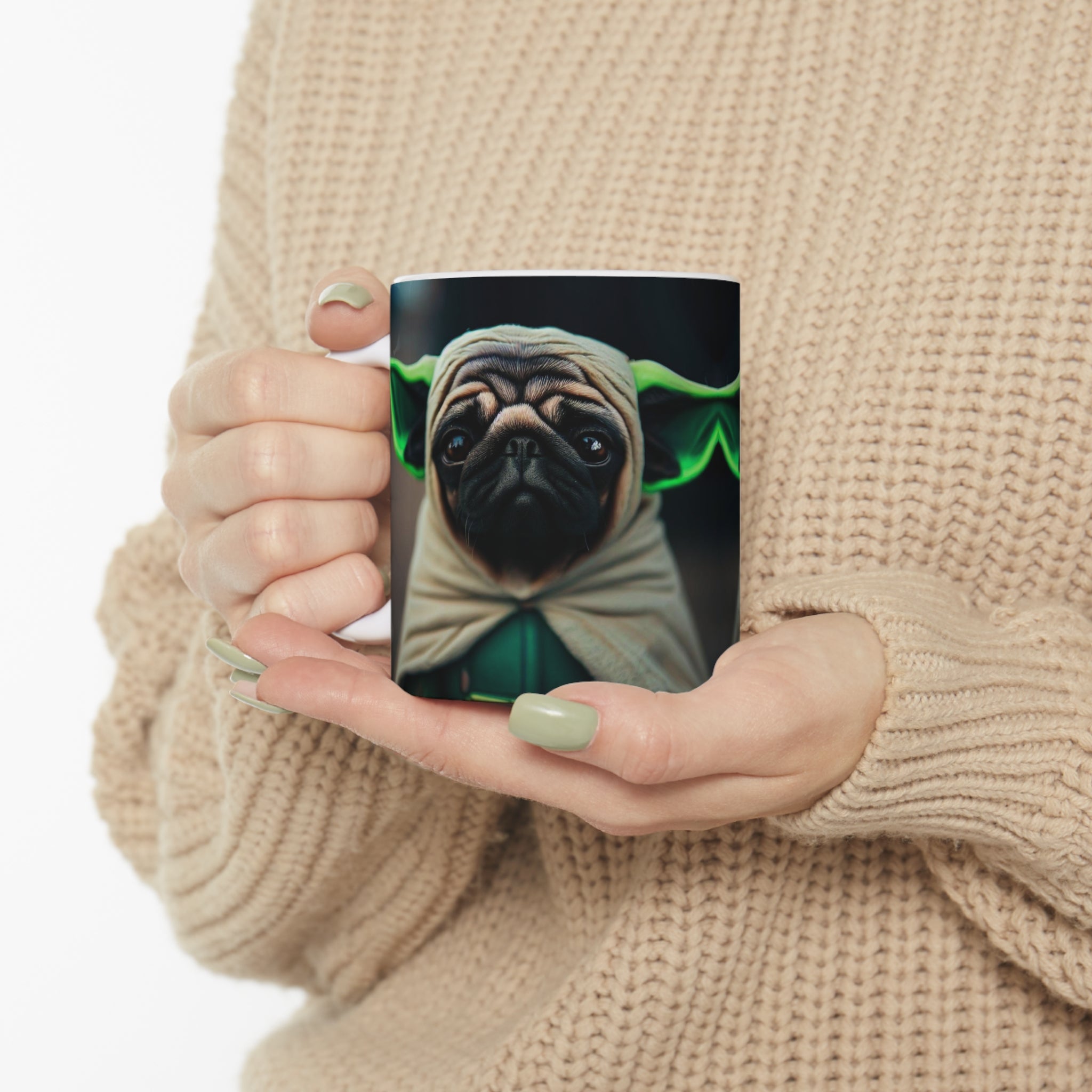 Ceramic Mug 11oz Pug Baby Yoda
