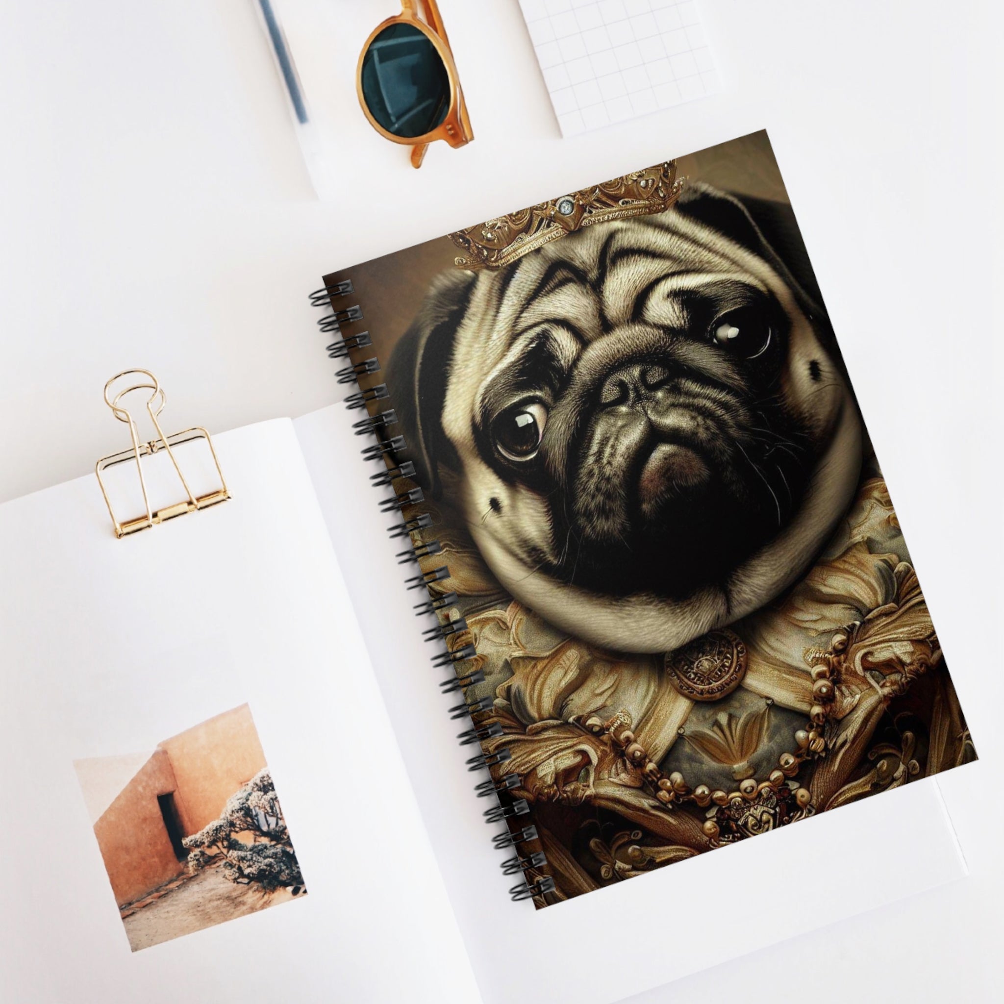 Spiral Notebook - Ruled Line Baroque Style