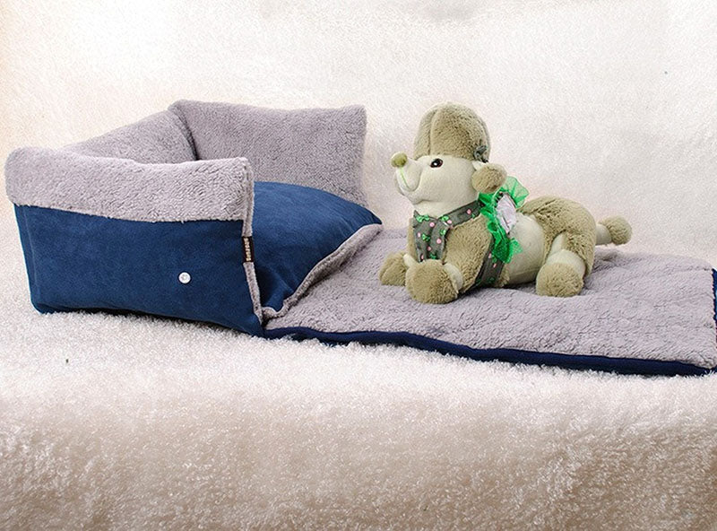 Flip Pet Nest Removable Pet Beds with Blanket