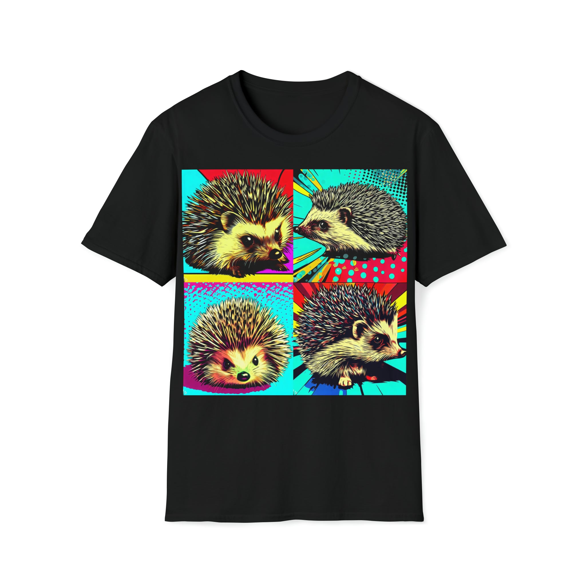 Unisex Softstyle T-Shirt Hedgehog in Pop Art