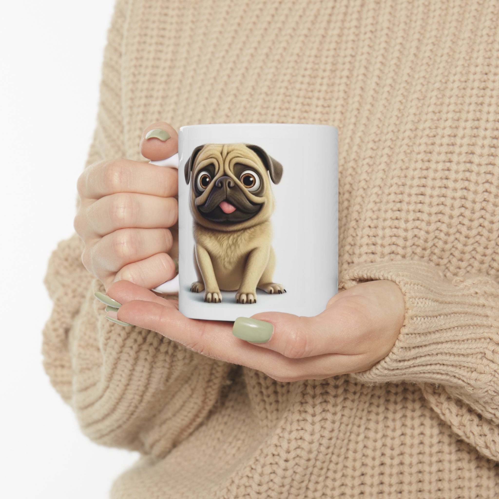 Ceramic Mug 11oz Little Pug