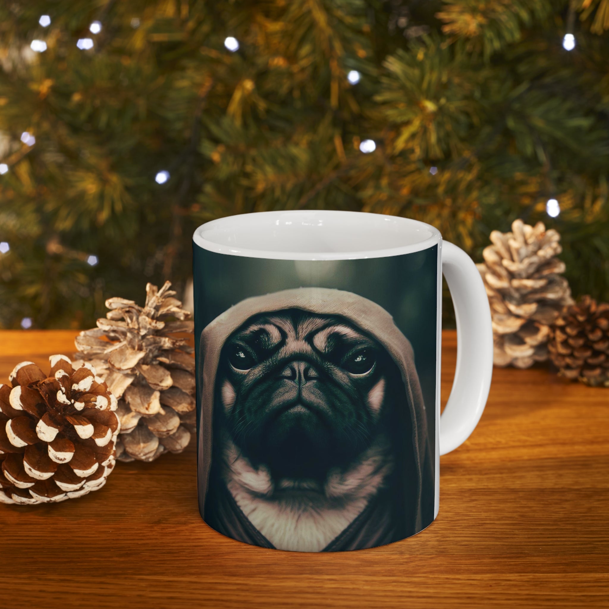 Ceramic Mug 11oz Pug Jedi Starwars