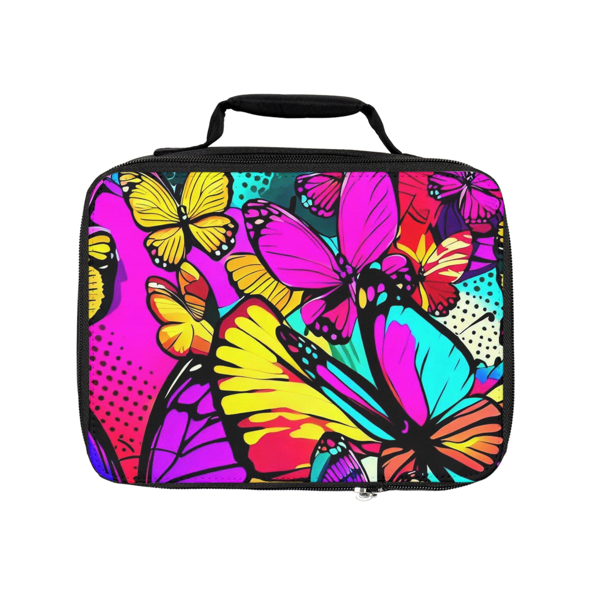 Lunch Bag Butterflies in Pop Art