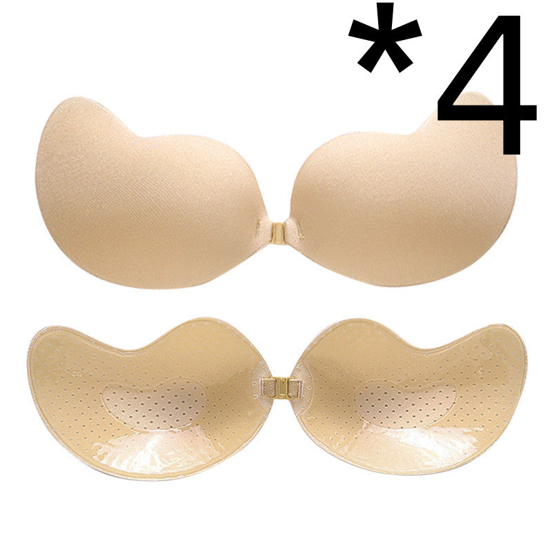 Invisible Push Up Bra Backless Strapless Bra Seamless Front Closure Bralette Underwear