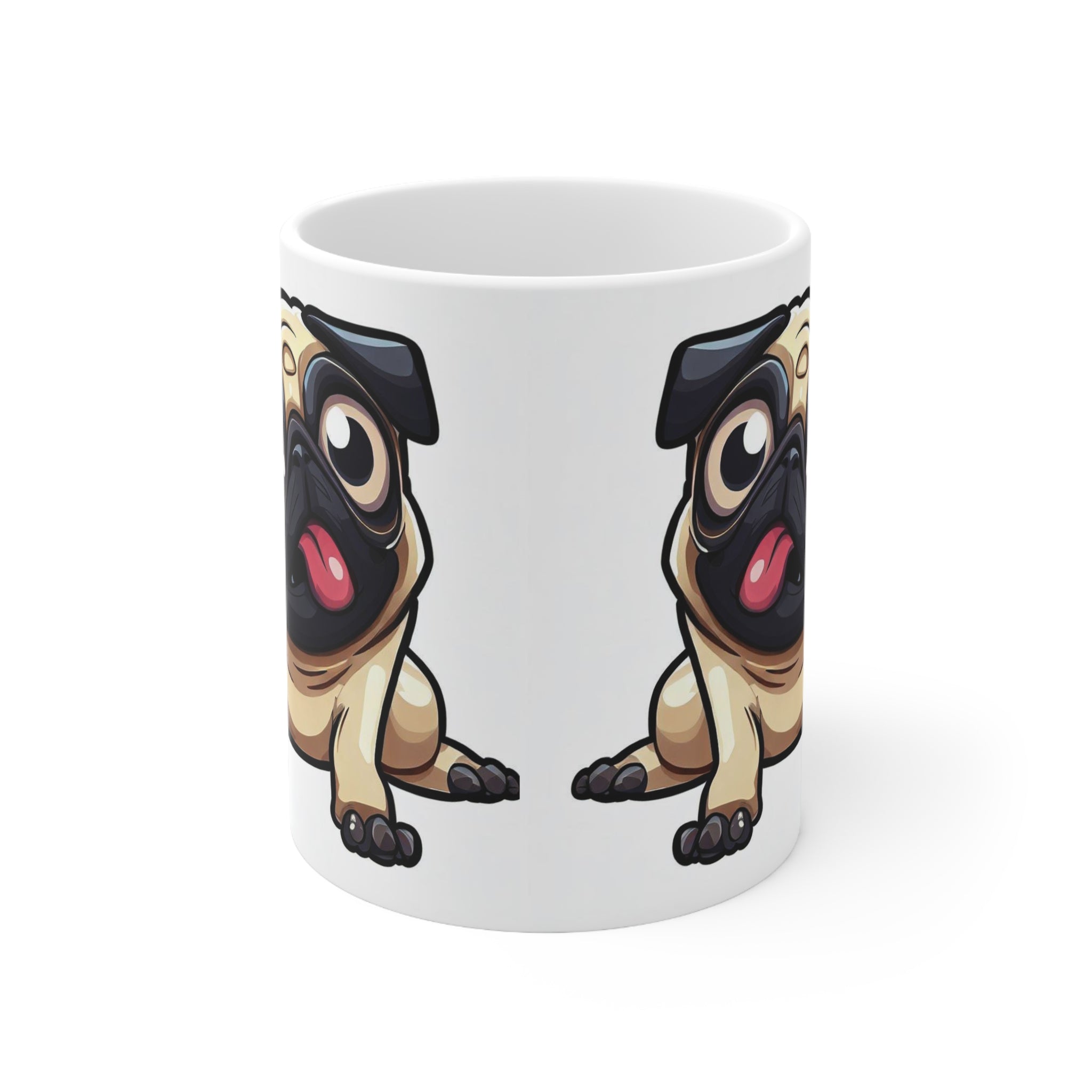 Ceramic Mug 11oz Adorable Pug