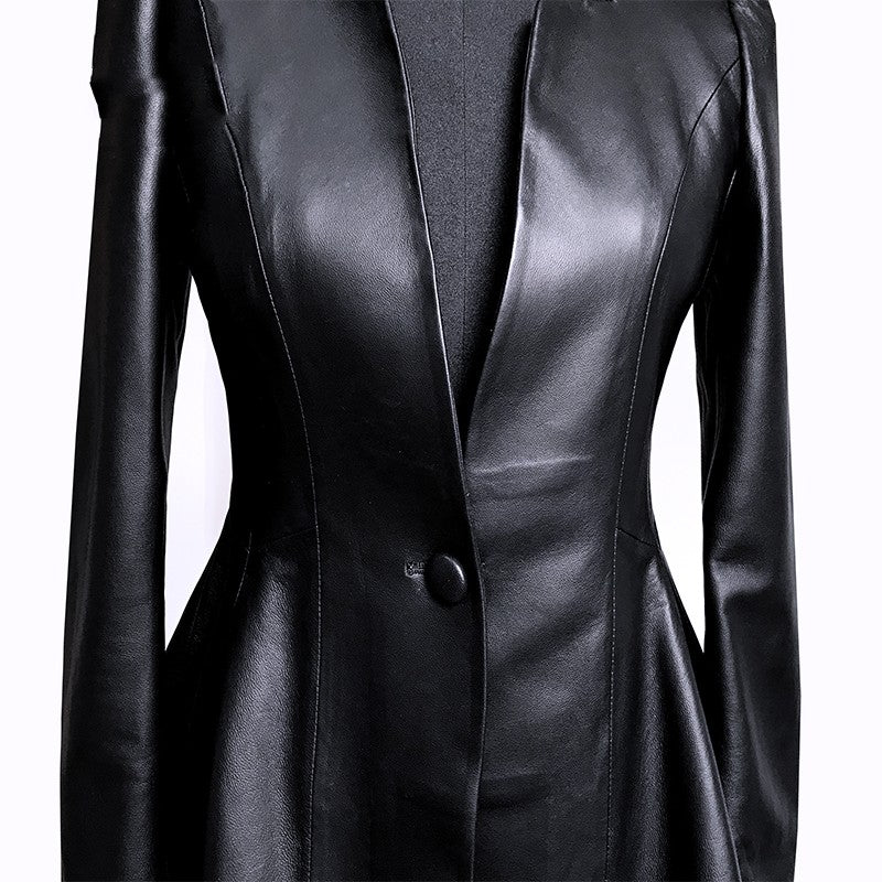 Short Coat Women's Leather Jacket