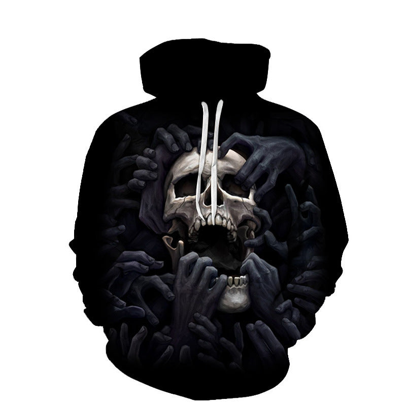 Youth 3D Printed Skull Hoodie