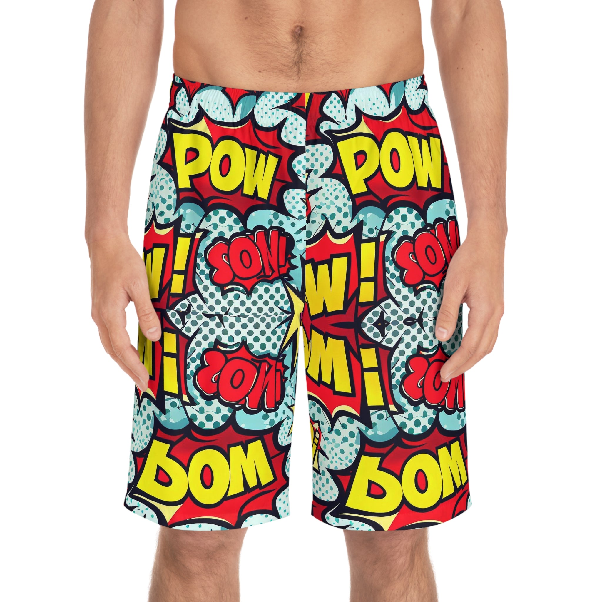Men's Board Shorts (AOP) Pop Art