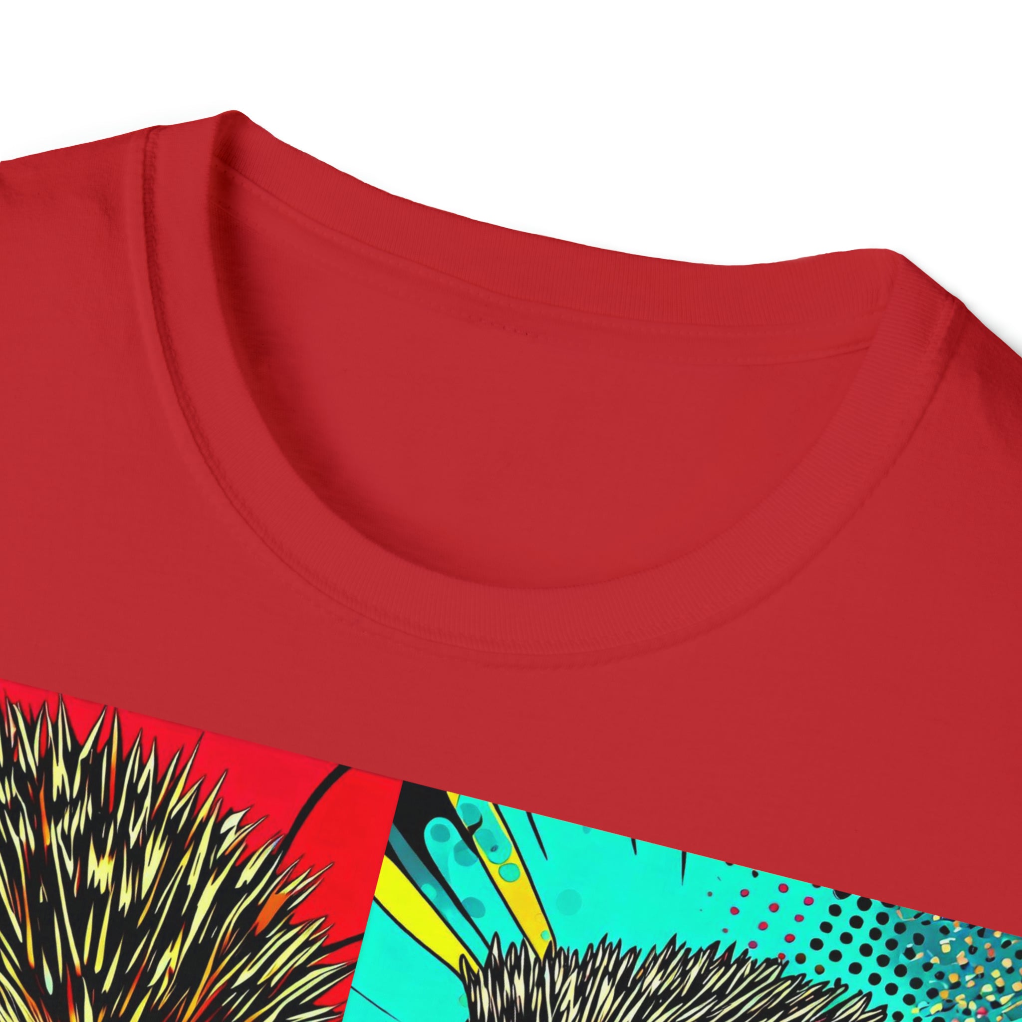 Unisex Softstyle T-Shirt Hedgehog in Pop Art