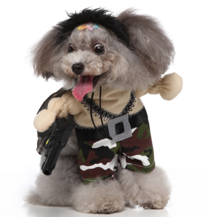 Cosplay Pet Supplies Standing Outfit Funny Dog Clothes Upright Outfit Halloween Christmas Dress Up Pet Outfit