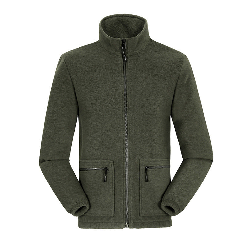 Men's Fleece-lined Thickened Lamb Wool Fleece Jacket