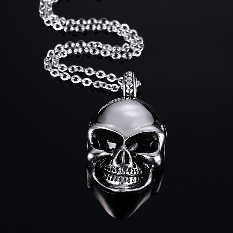 Titanium Steel Cool Skull Necklace