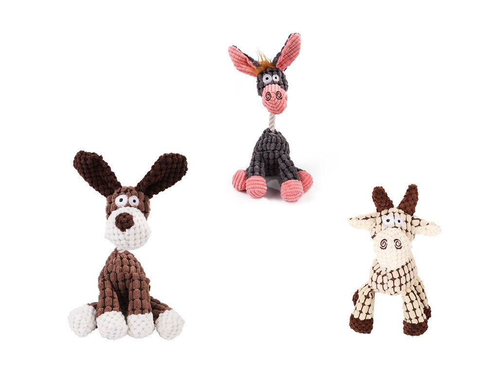 Dog Toy Plush Donkey Chewing Toy