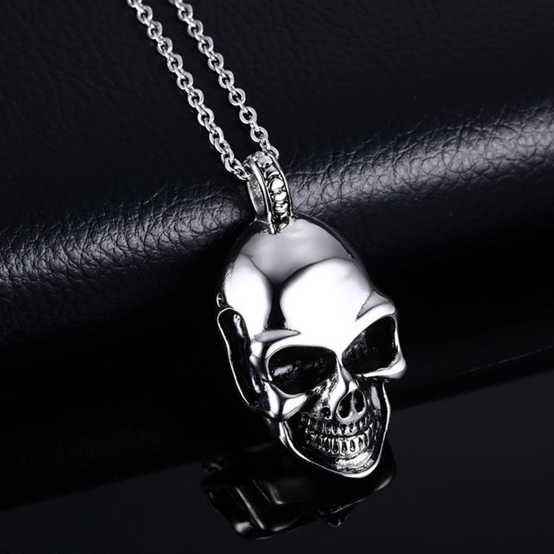 Titanium Steel Cool Skull Necklace