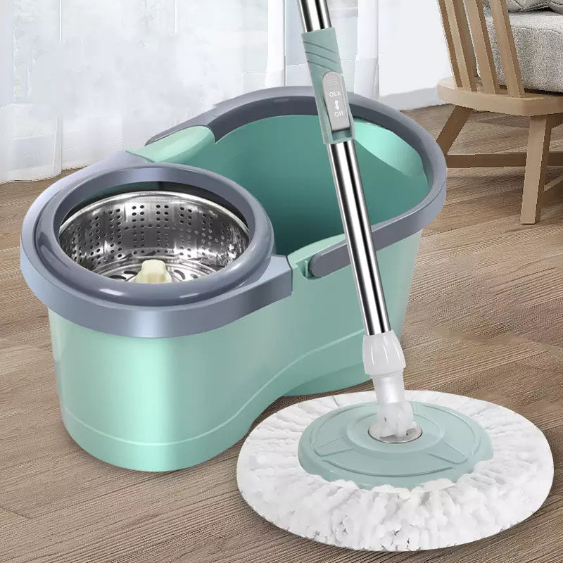 Hand-free Double Drive 360 Degree Rotation Squeeze Floor Cleaning Rotating Mops Bucket