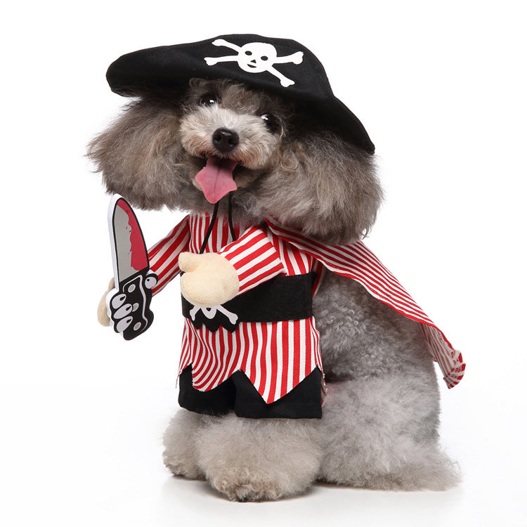 Cosplay Pet Supplies Standing Outfit Funny Dog Clothes Upright Outfit Halloween Christmas Dress Up Pet Outfit